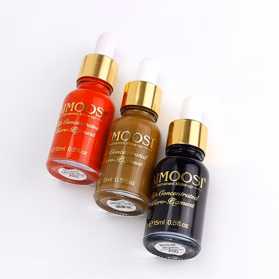 Inchiostro per tatuaggi da 15 ml Microblade organico Miglior pigmentazione per microblading Labbra Sopracciglio Inchiostro per tatuaggi Etichetta privata Trucco ad alto pigmento
