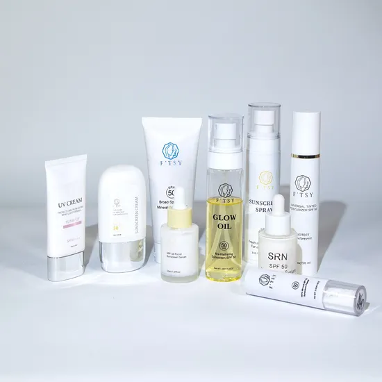 OEM Travel Size Mini Vegan SPF 50 Protezione solare UV Olio per il viso Etichetta privata Sbiancamento Protezione solare Lozione solare Protezione solare Sbiancamento Protezione solare Crema viso Abbronzante